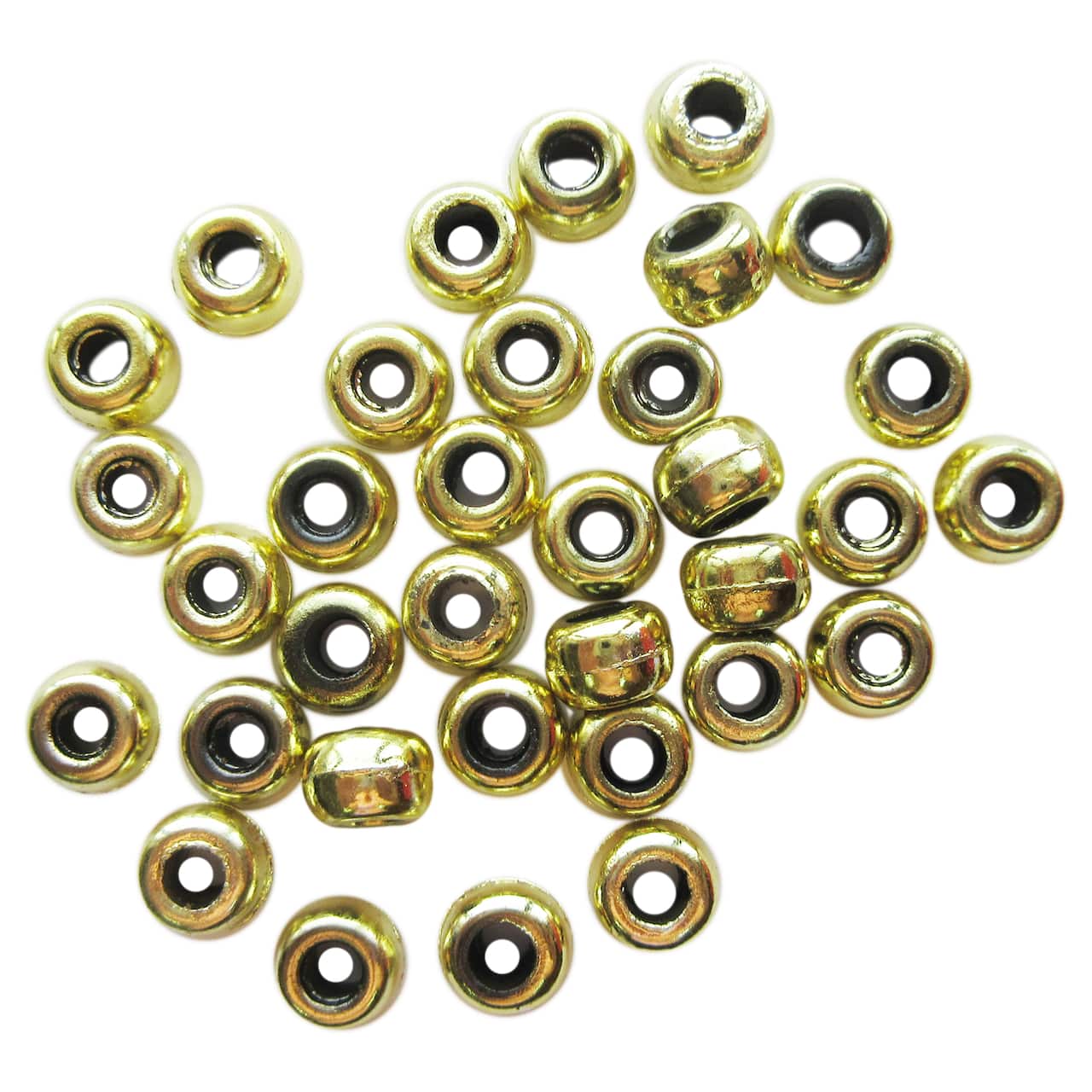 12 Packs: 280 ct. (3,360 total) Metallic Pony Beads by Creatology™, 6mm x 9mm